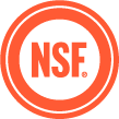 Orange NSF logo graphic