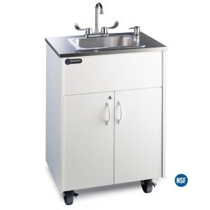 Portable Hot Water Sink- Stainless Top, Deep Basin Ozark ADAVM-SS
