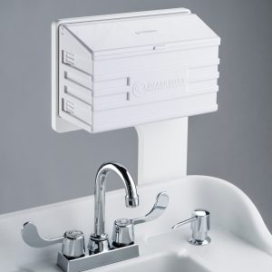 Wall Mounted M-Fold Paper Towel Dispenser (White ABS)